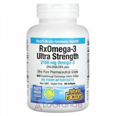 Natural Factors RxOmega-3 Ultra Strength 2150 mg ĳ  