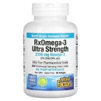Natural Factors RxOmega-3 Ultra Strength 2150 mg ����������� ������� "����� 3 ������ ����", 2150 ��