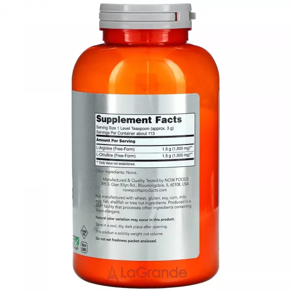 Now Foods Sports Arginine & Citrulline Powder ������������ � ������� 