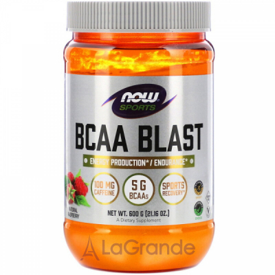 Now Foods Sports BCAA Blast Powder Raspberry ĳ    