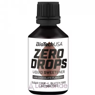 BioTech USA  Zero Drops Dark Chocolate Flavoured   