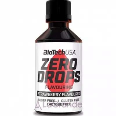 BioTech USA Zero Drops Strawberry Flavoured   