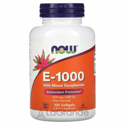 Now Foods -1000 with Mixed Tocopherols 670 mg (1000 IU) ĳ  
