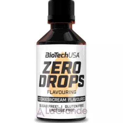 BioTech USA Zero Drops Cookies & Cream Flavoured   