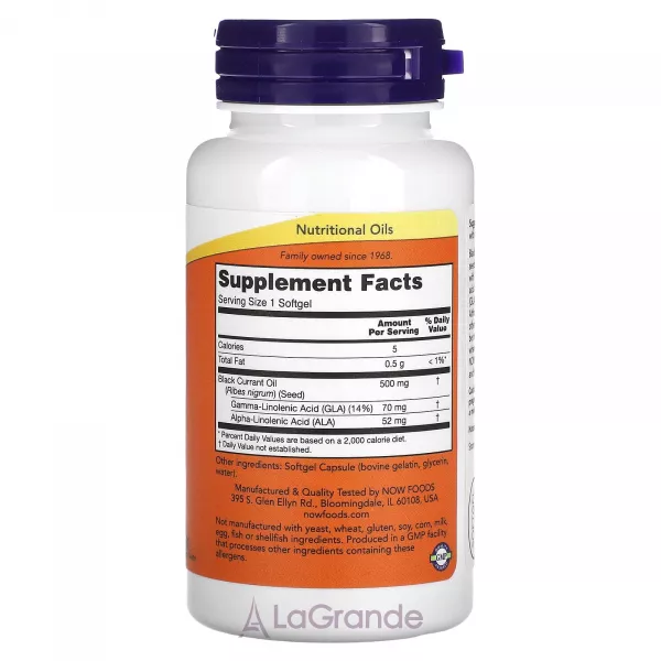 Now Foods Black Currant Oil 500 mg ����������� ������� 
