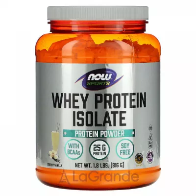 Now Foods Sports Whey Protein Isolate Creamy Vanilla       