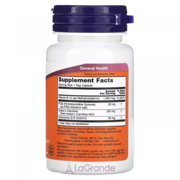 Now Foods PQQ Energy ����������� ������� 