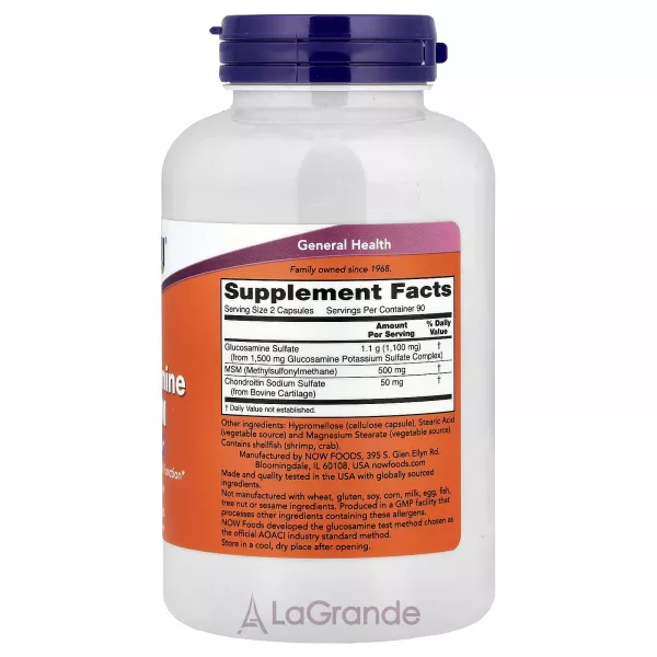 Now Foods Glucosamine & MSM ����������� ������� ��� �������� �������� 