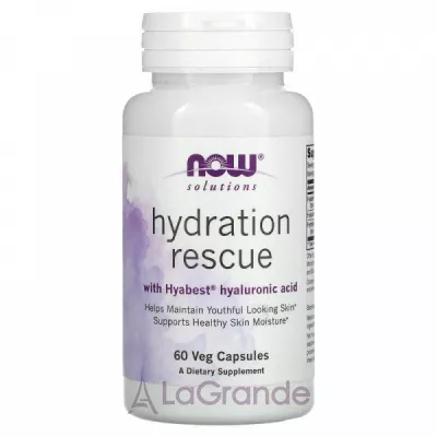 Now Foods Solutions Hydration Rescue with Hyabest Hyaluronic Acid ĳ     