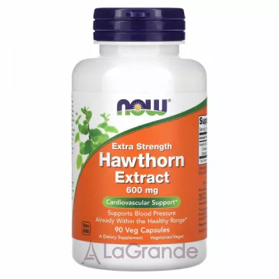 Now Foods Hawthorn Extract Extra Strength 600 mg     -  
