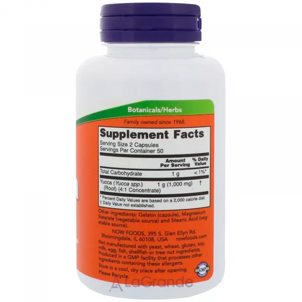 Now Foods Yucca 500 mg ĳ������ ������� 