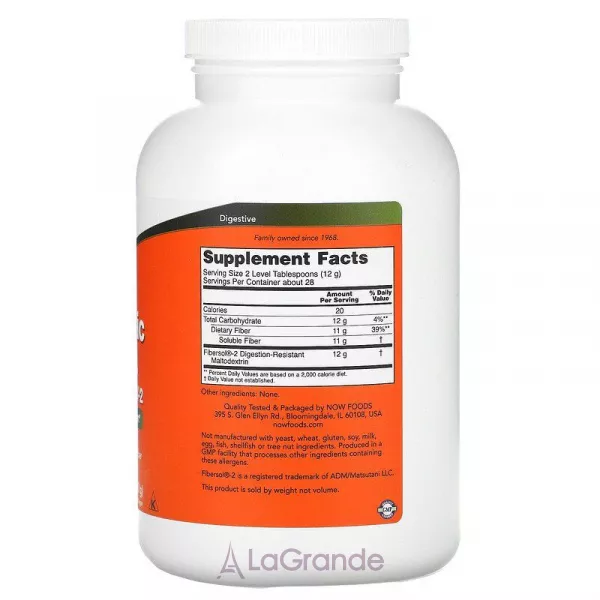 Now Foods Prebiotic Fiber with Fibersol-2 ĳ������ ������� 