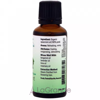 Now Foods Organic Essential Oils Spearmint     