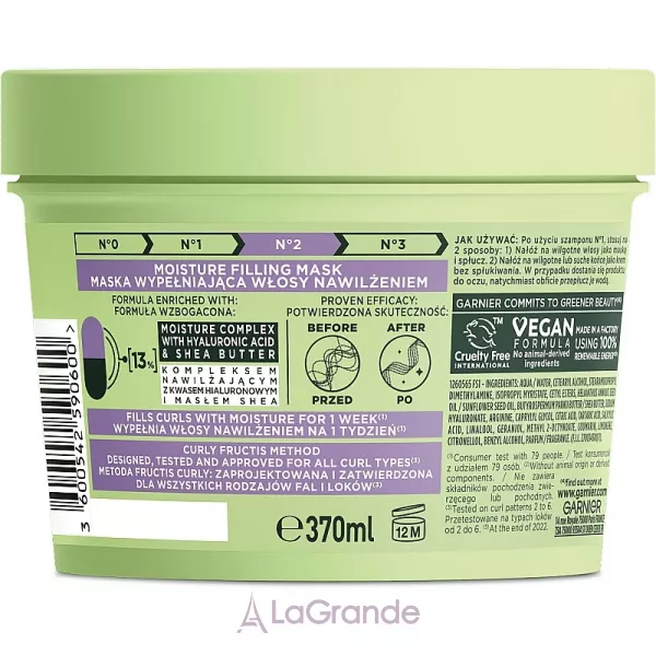 Garnier Fructis Curls Method Mask ������������� ����� ��� ���������� �� ���������� �������