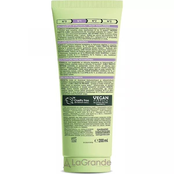 Garnier Fructis Curls Method Shampoo ������� ��� ���������� ���������� �� ���������� �������
