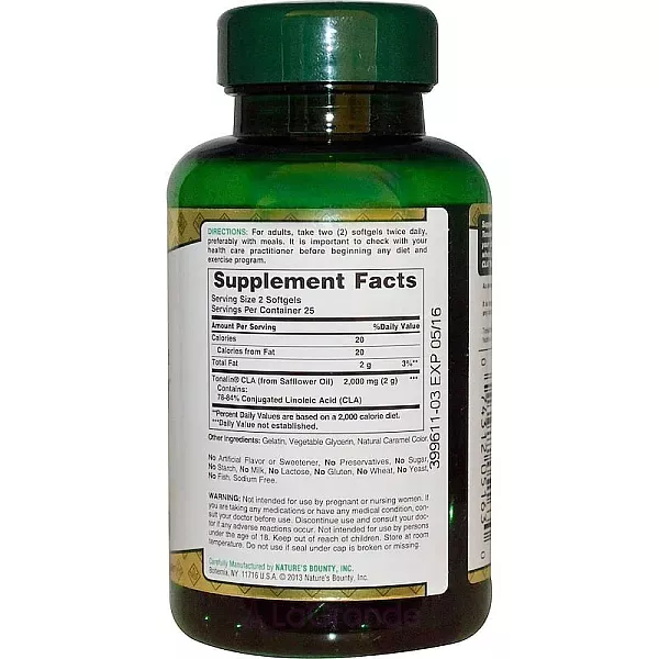 Nature's Bounty CLA Conjugated Linoleic Acid 1000 mg ����������� ������� 