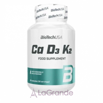 BioTech USA  Ca-D3-K2 ³  Ca-D3-K2