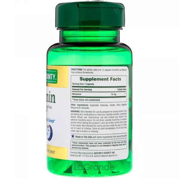 Nature's Bounty Melatonin 10 mg ����������� ������� ��� ��������� ��� 