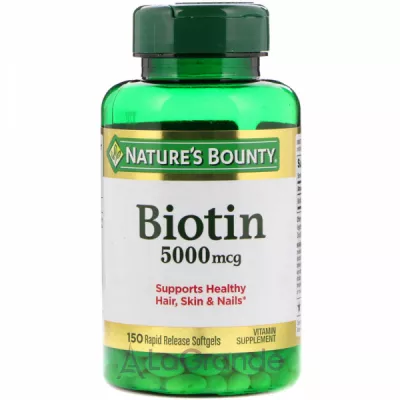 Nature's Bounty Biotin 5000 mcg ĳ   ' ,    