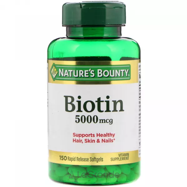 Nature's Bounty Biotin 5000 mcg ����������� ������� ��� �������� �����, ���� � ������ 