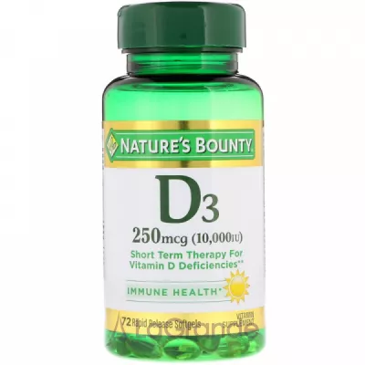 Nature's Bounty D3 250 mcg (10000 IU)      
