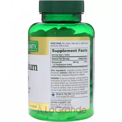 Nature's Bounty Magnesium 500 mg ĳ  