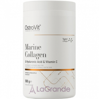 OstroVit Marine Collagen + Hyaluronic Acid + Vitamin C   +   +  C -  