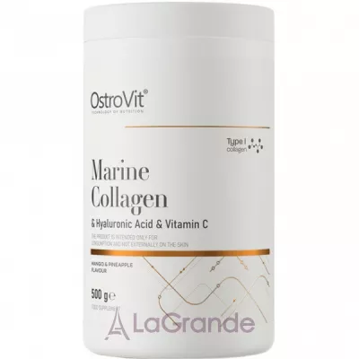 OstroVit Marine Collagen + Hyaluronic Acid + Vitamin C   +   +  C -  