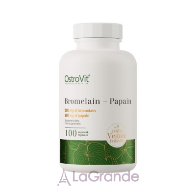 OstroVit Bromelain + Papain 500 mg/200 mg   