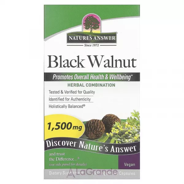 Nature's Answer Black Walnut 1500 mg ����������� ������� 