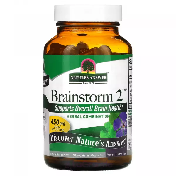 Nature's Answer Brainstorm 2 450 mg ����������� ������� ��� �������������� �������� ������������, 450 ��