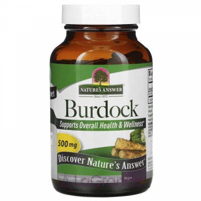 Nature's Answer Burdock 500 mg ĳ  