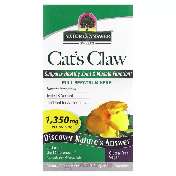 Nature's Answer Cat's Claw 1350 mg ĳ������ ������� 