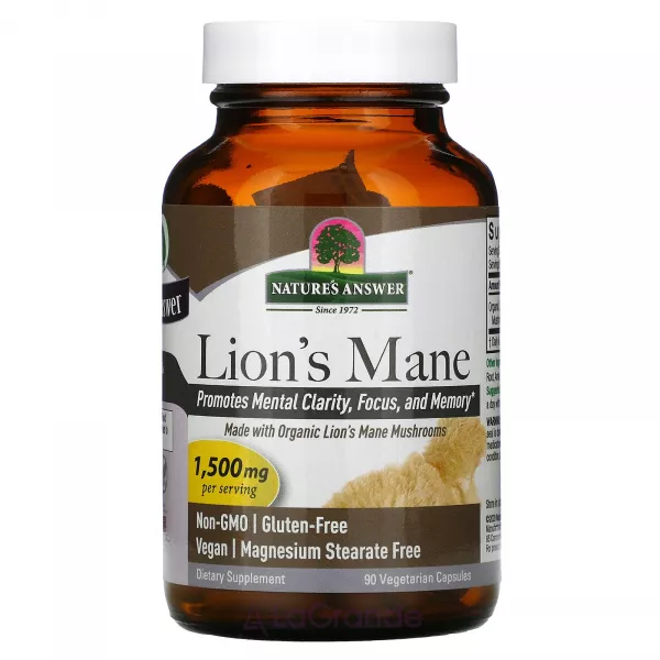 Nature's Answer Lion's Mane 1500 mg ĳ������ ������� 