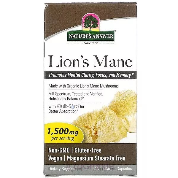 Nature's Answer Lion's Mane 1500 mg ĳ������ ������� 