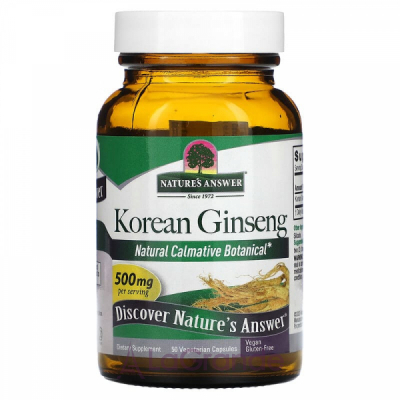 Nature's Answer Korean Ginseng 500 mg ĳ  