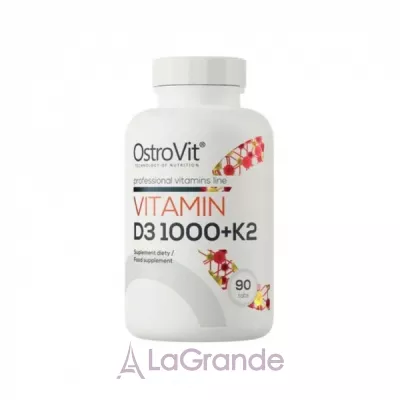 OstroVit Vitamin D3 1000  + K2  D3 + K2  