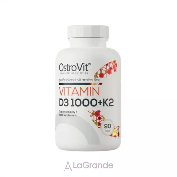 OstroVit Vitamin D3 1000 �� + K2 �������� D3 + K2 � ���������