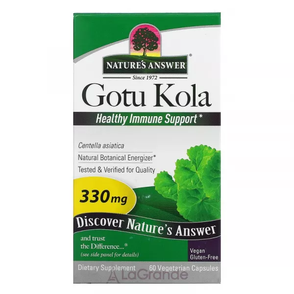 Nature's Answer Gotu Kola 330 mg ����������� ������� ��� ��������� ���������� 