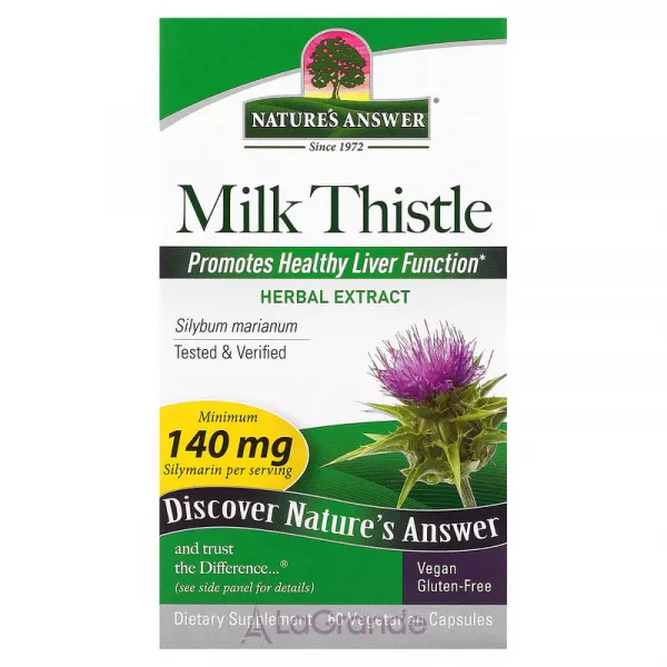 Nature's Answer Milk Thistle 140 mg ����������� ������� 