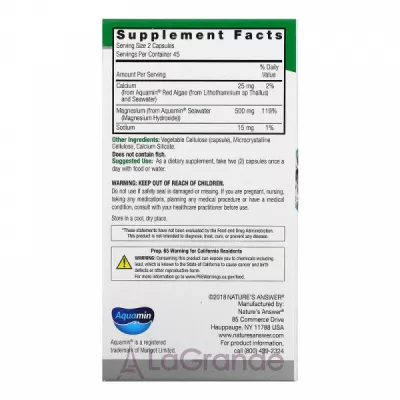 Nature's Answer Marine Based Magnesium 500 mg   