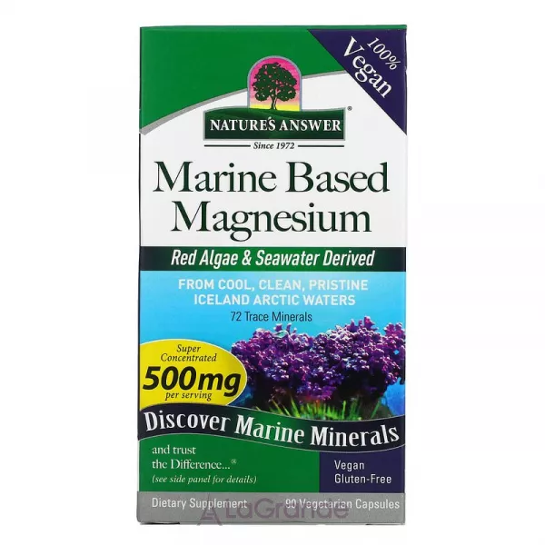 Nature's Answer Marine Based Magnesium 500 mg ����������� ������� 