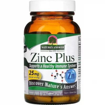 Nature's Answer Zinc Plus 25 mg ĳ  