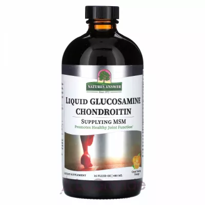 Nature's Answer Liquid Glucosamine Chondroitin with MSM   ,   ,   