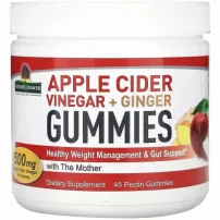Nature's Answer Apple Cider Vinegar + Ginger Gummies with The Mother �������� ������� "�������� ���� � �������", 500 ��