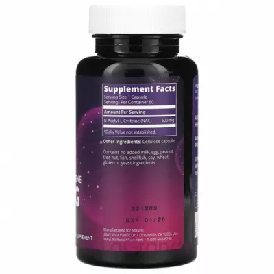 MRM Nutrition Nac N-Acetyl-L-Cysteine 600 mg ĳ  