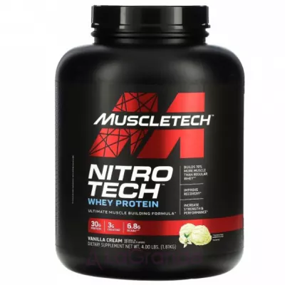 MuscleTech Nitro Tech Whey Protein Vanilla     