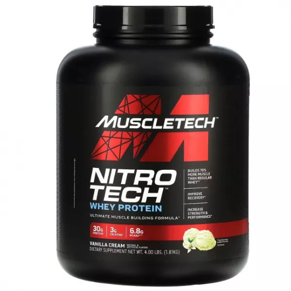 MuscleTech Nitro Tech Whey Protein Vanilla ������������ ������� �� ������ 