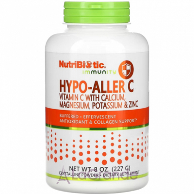 NutriBiotic Immunity Hypo-Aller C Vitamin C With Calcium, Magnesium, Potassium & Zinc ĳ  