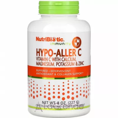 NutriBiotic Immunity Hypo-Aller C Vitamin C With Calcium, Magnesium, Potassium & Zinc ĳ  